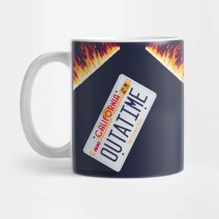 Outa time number plate Mug